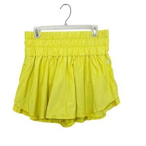 Free People FP Movement Way Home Athletic Skort Yellow - Size XL